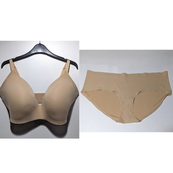 Knix | Wingwoman Contour Bra and Essential Boyshort in Warm Sand - Picture 4 of 16